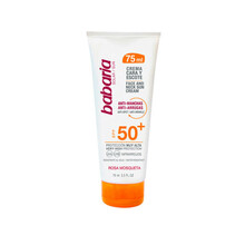 Babaria Rosehip Facial Sun Cream SPF50+ päikesekaitsekreem näole ja kaelale, 75 ml
