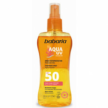 Päikesekaitsesprei Babaria Solaire Biphasic Aqua SPF50, 200 ml