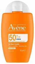 Avene Ultra Fluid Invisible päikesekaitsekreem SPF50, 50 ml