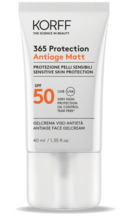 Korff 365 Protection Antiage Matt Face Gelcream SPF50+ kaitsev näo geel-kreem, 40 ml