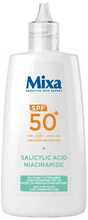 Mixa Anti-Imperfection SPF50+ kaitsev fluid, 40 ml