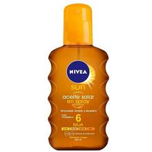 Päikesekaitseõli pihusti Nivea Sun Oil Spray SPF6, 200 ml
