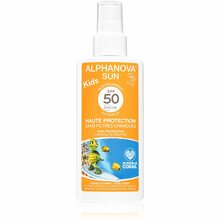 Alphanova Sun Kids SPF50 päikesekaitsesprei, 125 g