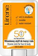 Lirene Vitamin Stick näo ja keha päikesekaitsepulk SPF50+, 15 g