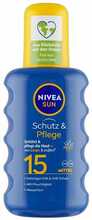 Päikesekaitsesprei Nivea Sun Protect Moisturising Sun Spray SPF15, 200 ml