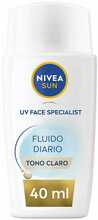 Päikesekaitsevedelik näole Nivea Sun Facial Daily Sun Fluid SPF50+ hele toon, 40 ml