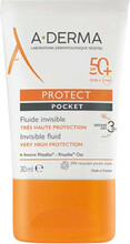 A-Derma Protect Pocket Invisible Fluid SPF50+ näole, 30 ml