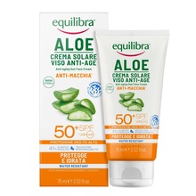 Päikesekaitsekreem näole Equilibra Aloe SPF50+, 75 ml