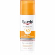 Päikesekaitse tooniv geel-kreem näole Eucerin Sun Pigment Control SPF50+ Light, 50 ml