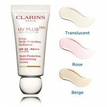 Päikesekaitsekreem näole Clarins UV Plus 5P Multi-Protection Moisturizing Screen SPF50, 50 ml, Rose