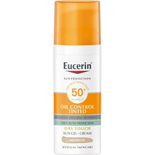 Tooniv päikesekaitsegeel-kreem Eucerin Sun Oil Control SPF 50+ Medium, 50 ml