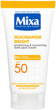 Mixa Niacinamide Bright kaitsev ja korrigeeriv tumedate laikude kreem SPF 50, 50 ml