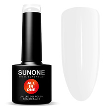 Hübriidküünelakk Sunone All In One 3in1, B01 Blanka, 5 ml