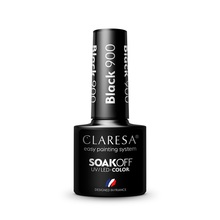 Hübriidküünelakk Claresa Soak Off UV/LED Color, 900 Black, 5 g