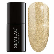 Hübriidküünelakk Semilac, 037 Gold Disco, 7 ml