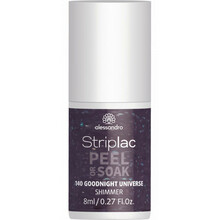 Küünelakk Alessandro Striplac Peel Or Soak, 140 Goodnight Universe - Shimmer, 8 ml