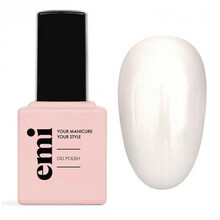 Geellakk E.Mi E.MiLac Color Gel Polish, 001 White Lotus, 15 ml