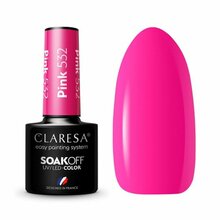 Kauapüsiv hübriidküünelakk Claresa, Pink 532, 5 g