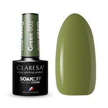 Hübriidküünelakk Claresa Soak Off UV/LED, Green 802, 5 g