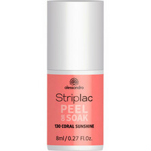 Küünelakk Alessandro Striplac Peel Or Soak, 130 Coral Sunshine, 8 ml