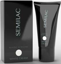 Akrüülgeel Semilac Elastic Acrygel, White Cream, 30 g