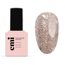 Geellakk E.Mi E.MiLac Color Gel Polish, 332 Gold Charm, 9 ml