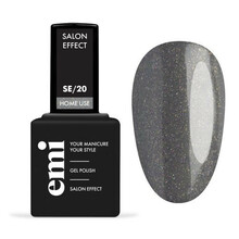 Geellakk E.Mi E.MiLac Salon Effect, 20 Gray with Glitter, 9 ml