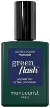 Geellakk Manucurist Green Flash Led Gel Nail Lacquer, Midnight, 15 ml