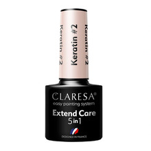 Hübriidküünelaki aluslakk Claresa Extend Care 5 in 1 Keratin, 2, 5 g
