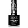 Hübriidpealislakk Claresa Top No Wipe, Glitter Silver, 5 g
