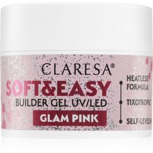 Küünegeel Claresa Soft&Easy Builder Gel, Glam Pink, 12 g