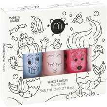 Laste küünelakikomplekt Nailmatic Mermaid, 3 x 8 ml