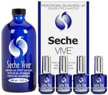 Pealislakkide komplekt Seche Vive Insta Gel Effect, 480 ml + 4 x 14 ml