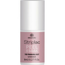 Küünelakk Alessandro Striplac Peel Or Soak, 110 Panama Hut - Shimmer, 8 ml