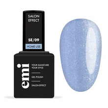 Geellakk E.Mi E.MiLac Salon Effect, 09 Blue with Glitter, 9 ml