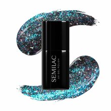 Hübriidküünelakk Semilac Hybrid, 828 Grey Holo, 7 ml