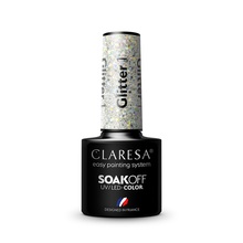 Hübriidküünelakk Claresa Soak Off UV/LED Glitter 1, 5 g