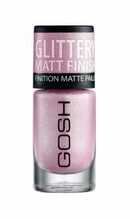 Küünelakk Gosh Glittery Matt Finish, 06 Soft Pink, 8 ml