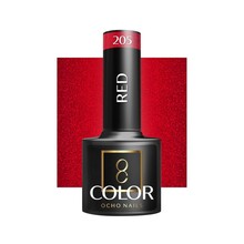 Hübriidküünelakk Ocho Nails, punane 205, 5 g