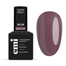 Geellakk E.Mi E.MiLac Salon Effect, 34 Brown with Glitter, 9 ml