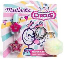 Kosmeetikakomplekt Martinelia Circus, küünelakk 4 ml + huuleläige 2 g + võtmehoidja, lastele 3+