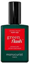 Geellakk Manucurist Green Flash, Poppy Red, 15 ml