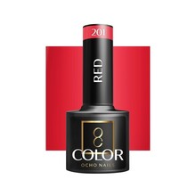 Hübriidlakk Ocho Nails, punane 201, 5 g