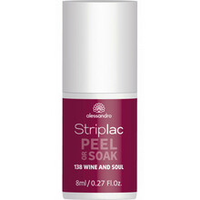 Küünelakk Alessandro Striplac Peel Or Soak, 138 Wine And Soul, 8 ml