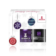 Küünelakikomplekt Jessica Custom Colors Purple Lust 14.8 ml + Professional GELeration Purple Lust 15 ml