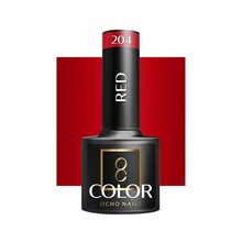 Hübriidküünelakk Ocho Nails, punane 204, 5 g