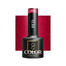 Geellakk Ocho Nails, Red 206, 5 g