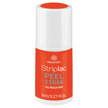 Küünelakk Alessandro Striplac Peel Or Soak, 145 Beach Red, 8 ml