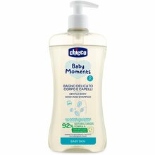Õrn šampoon beebidele Chicco Baby Moments, 500 ml