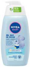 Keha ja juuste pesugeel Nivea Baby 2-in-1, 500 ml